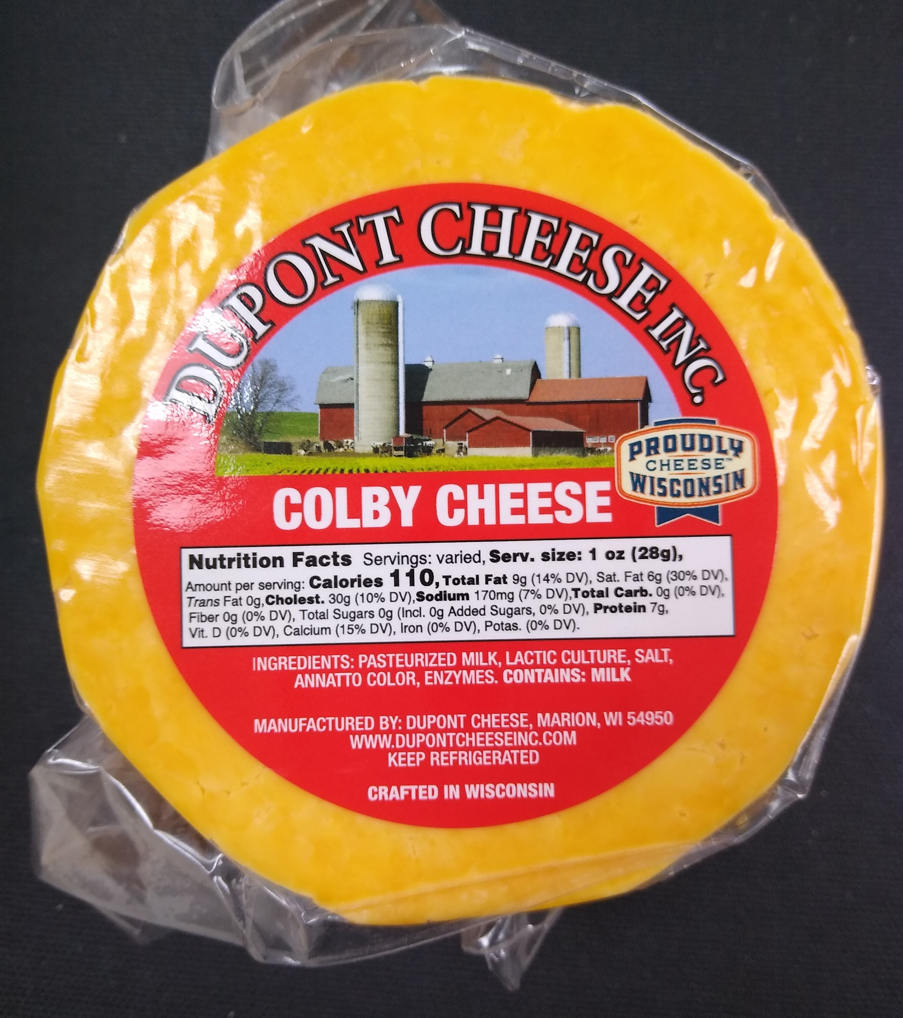 Fresh Colby Chub – Dupont Cheese Inc.